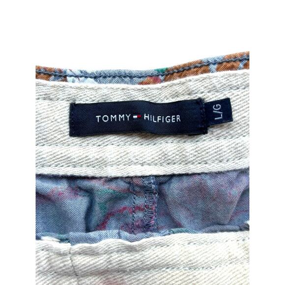 Tommy Hilfiger Men’s Floral Chino Shorts L Drawstring Beach Aloha Summer Cotton - Picture 4 of 8